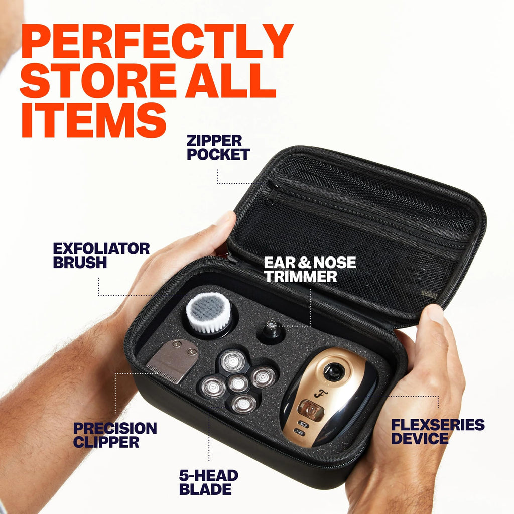 Freebird FlexSeries Travel Case - Robust and Water-Resistant, Enhanced Durability, Customizable Foam Inserts, Spacious and Portable, Compatible with FlexSeries Shaver for Men and Women V2.0