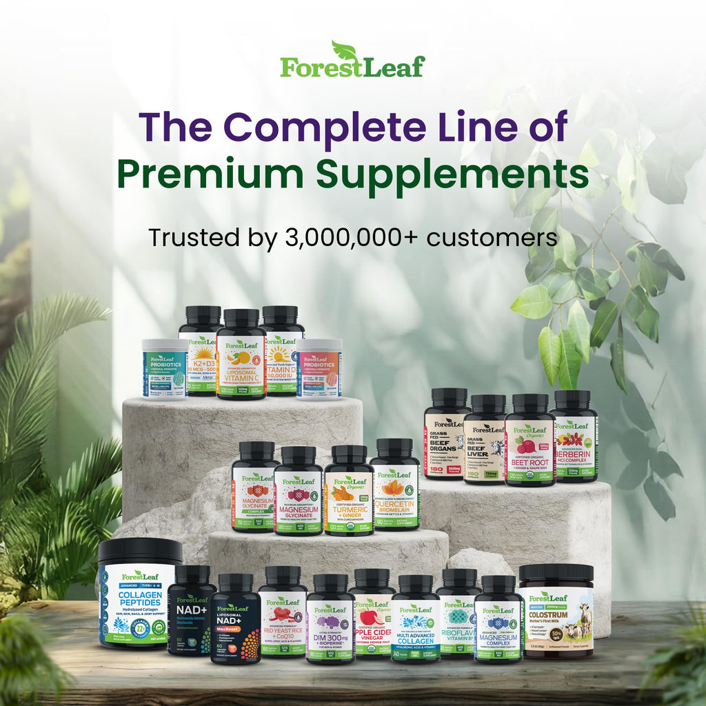 ForestLeaf Glucosamine Chondroitin MSM Joint Supplement Complex - 1200mg - 120 Caps