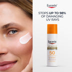 Eucerin Sun Age Defense Face Sunscreen Lotion SPF 50, 2.5 FL OZ | Face Sunscreen SPF 50 with Hyaluronic Acid for Age Defense, Invisible Finish, Hypoallergenic, Non-Comedogenic, Fragrance Free