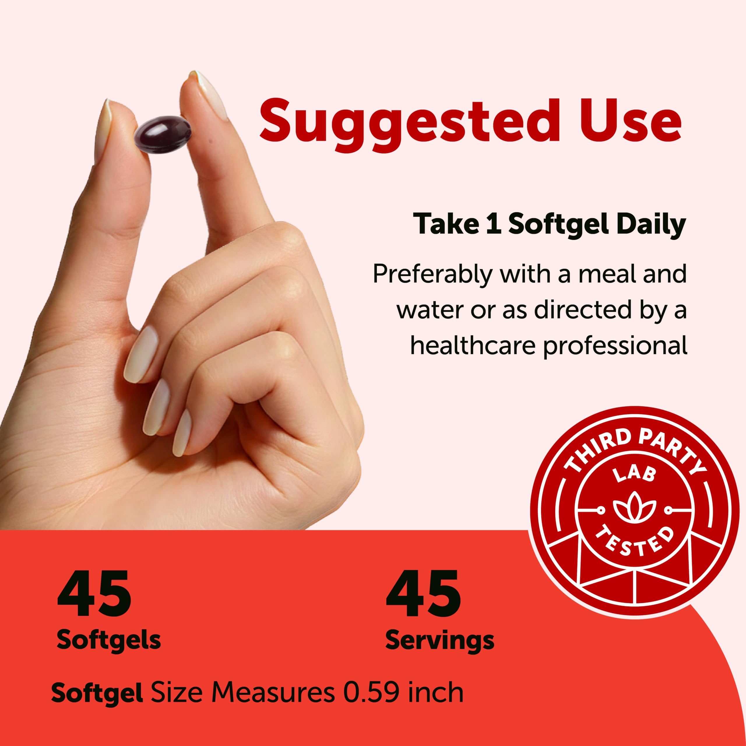 Micro Ingredients Astaxanthin 12mg Per Serving with MCT Oil, 45 Softgels | Natural Microalgae Sourced Astaxanthin Supplement. Easy-to-Swallow Softgels. Non-GMO, Gluten Free, Soy Free.