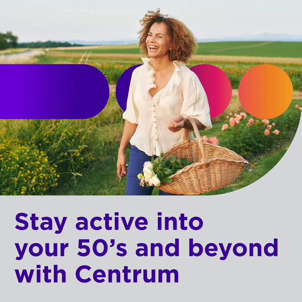 Centrum Minis Silver Women's Multivitamin, Women 50 and Over, 280 Tablets | Contains Vitamin D3, B Vitamins, Calcium, and Antioxidants, Non-GMO Ingredients, Supports Memory and Cognition, GLP-1 Support