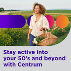Centrum Minis Silver Women's Multivitamin, Women 50 and Over, 280 Tablets | Contains Vitamin D3, B Vitamins, Calcium, and Antioxidants, Non-GMO Ingredients, Supports Memory and Cognition, GLP-1 Support
