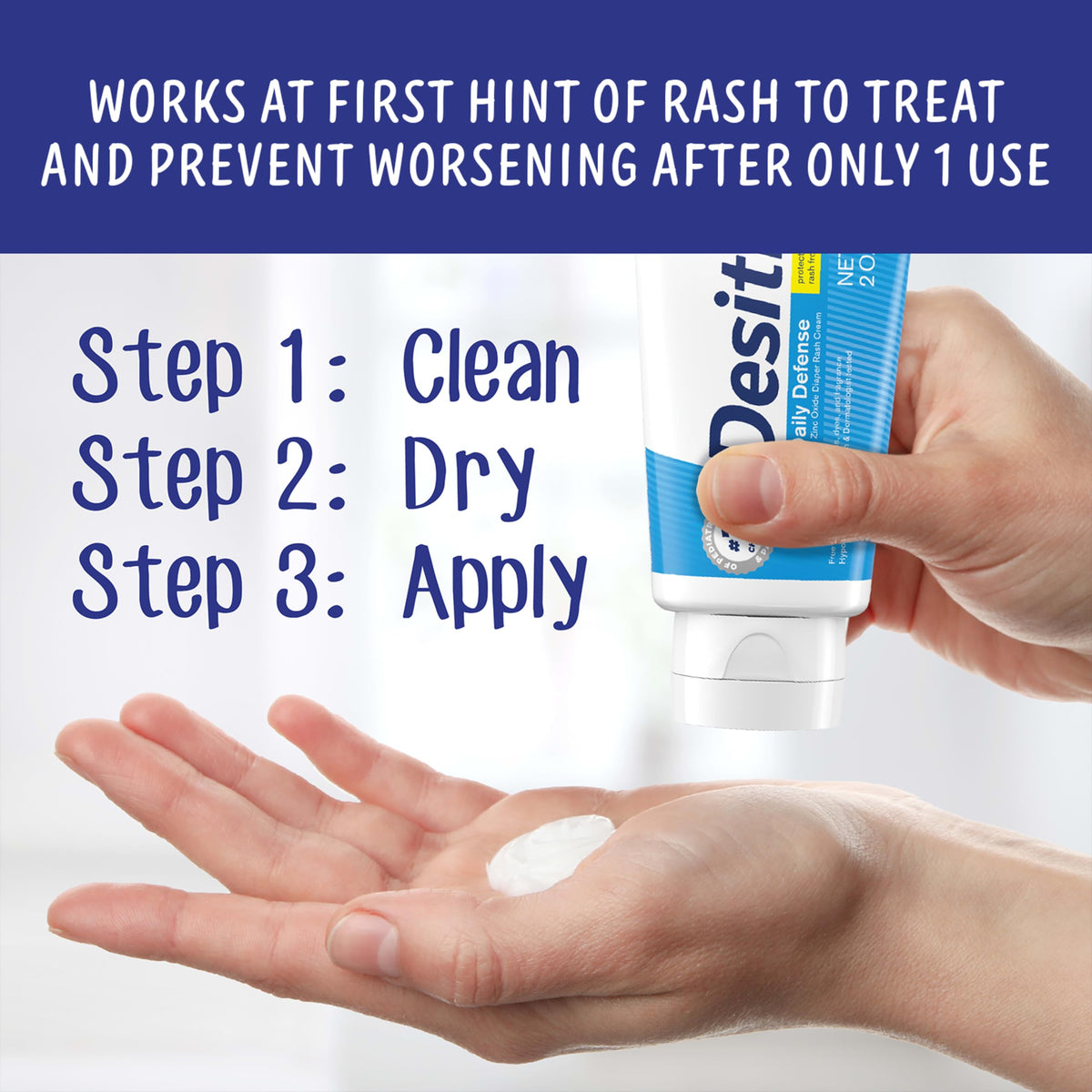 Desitin Daily Defense Diaper Rash Cream, 13% Zinc Oxide, 2 oz