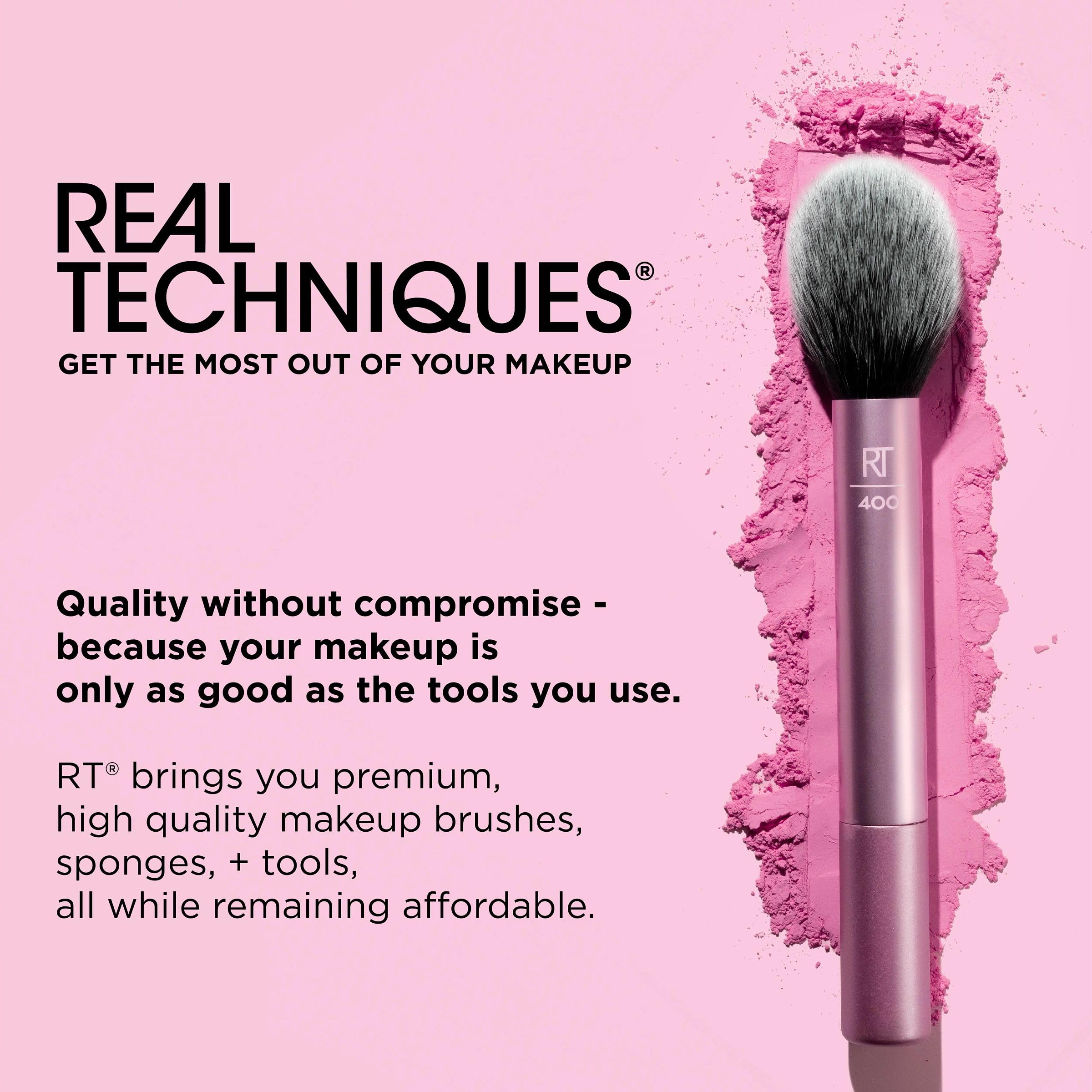 Real Techniques Miracle Eyelash Curler, Lash Tool for Mascara, Pink | Lifted lashes, eyelash curler for all eye shapes, pink eyelash curler, pinch-free curved edge