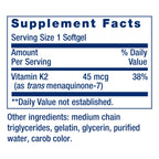 Life Extension Low Dose Vitamin K2 – Supports Arterial Health – Non-GMO, Gluten-Free – 90 Softgels | Non-GMO & Gluten-Free