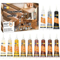 Hupeyna Wood Furniture Repair Kit, 12 Colors Wood Repair Kit, Wood Fillers