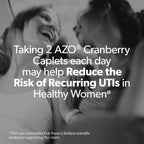 AZO Cranberry Pills for Urinary Tract Health for Women & Men, 50 Caplets | Made with Pacran Cranberry Powder, Sugar-Free Caplets, Bladder Support, 1 Serving Equals 1 Glass of Juice