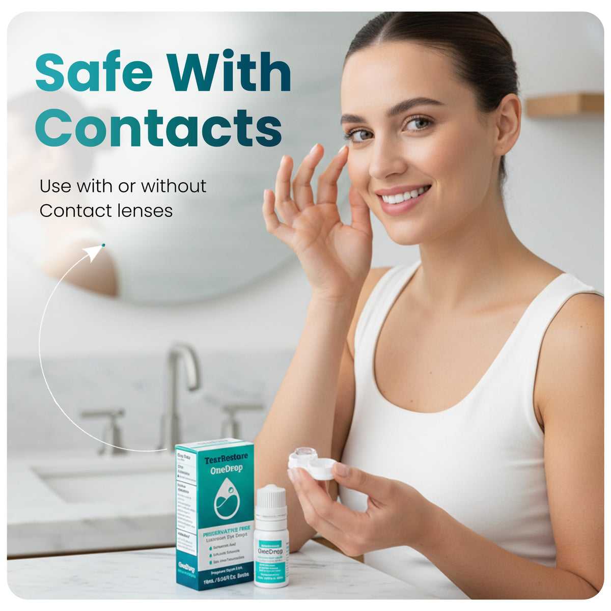 TearRestore OneDrop Preservative Free Eye Drops for Severe Dry Eye Relief