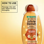Garnier Whole Blends Honey Treasures Repairing Shampoo and Conditioner Set for Dry, Damaged Hair, 22 Fl Oz (2 Items), 1 Kit (Packaging May Vary)