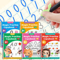 Large Magic Grooved Writing Practice Books for Kids 3-8 Learn to Write