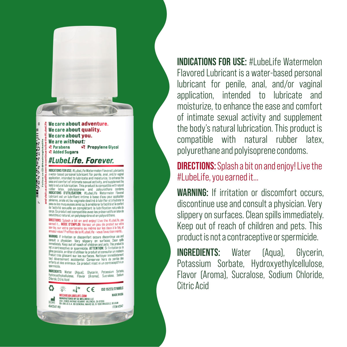 LUBELIFE Flavored Water Based Lube Variety Pack 3 x 2 fl oz