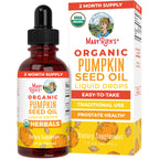 MARYRUTH'S Organic Pumpkin Seed Oil Cold Pressed, Sugar Free, 60 Servings | 2 Month Supply, USDA Organic Liquid Drops, Urinary Health in Men, Sugar Free, Vegan, Non-GMO