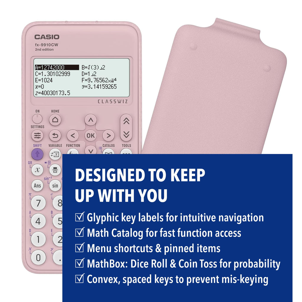 Casio FX-9910CW-PK-W-IT Scientific Calculator