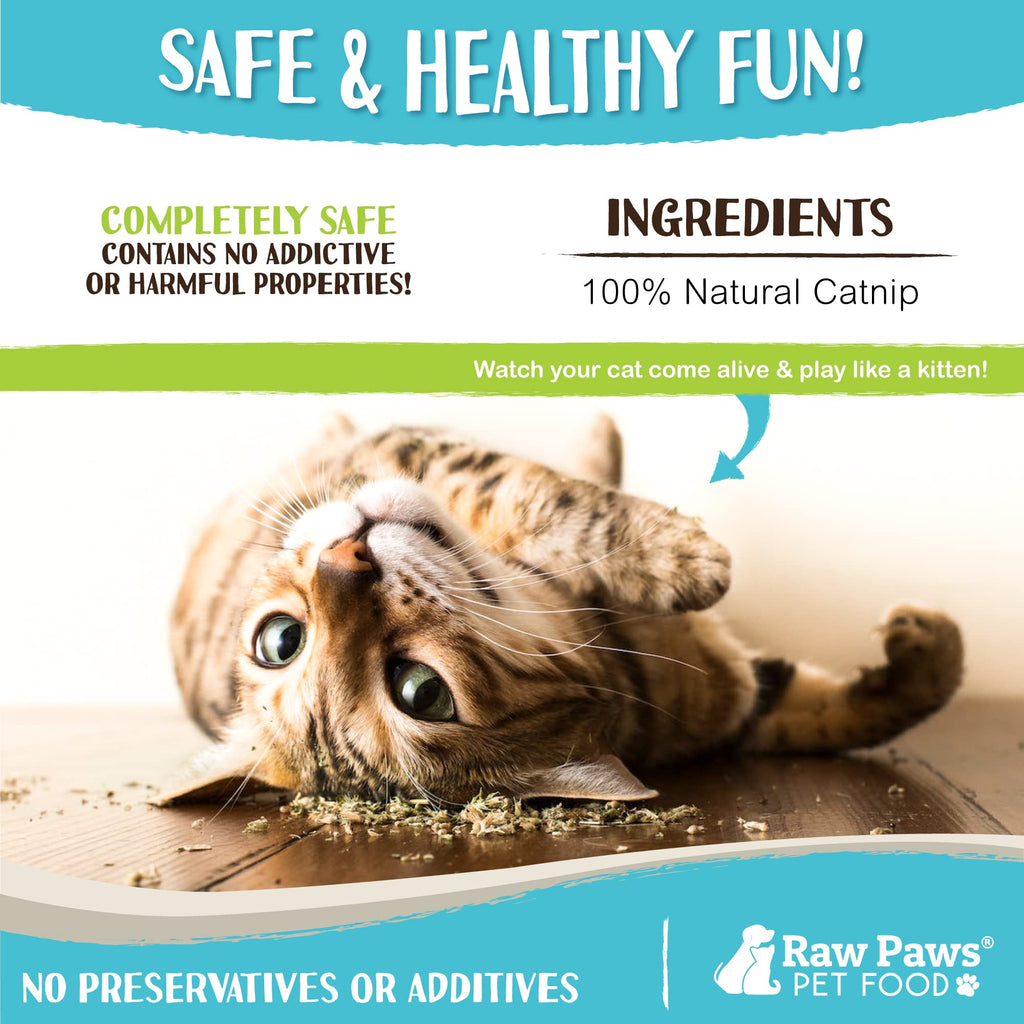 Raw Paws Dried Fresh Catnip for Cats, 1-oz (2 Cups)