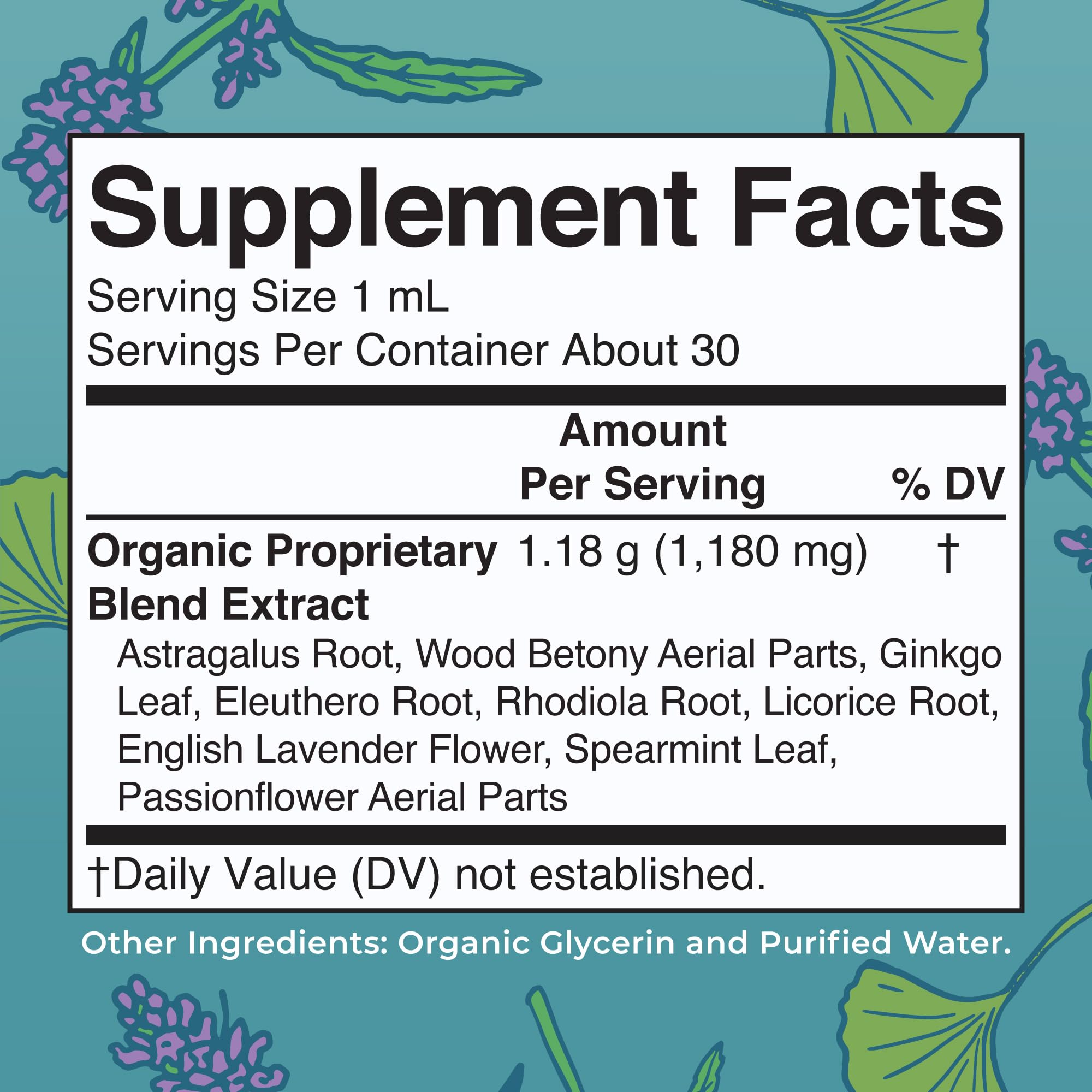 MARYRUTH'S Kids Focus & Attention Drops, USDA Organic Drops, 30 Servings | USDA Organic, Ginkgo Biloba, Rhodiola Root & Licorice Root, Adaptogenic, Vegan