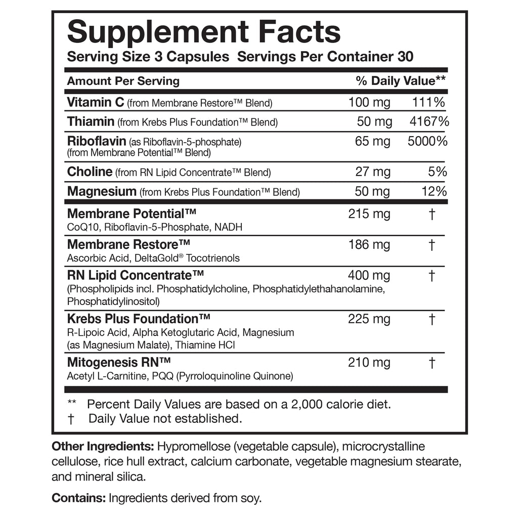 Researched Nutritionals ATP 360 Mitochondrial Supplement, 90 Capsules