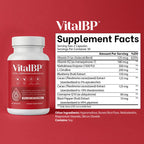 VitalBP Blood Pressure, Blood Flow & Artery Support, CoQ10, K2 & D3, 4 Pack | With L-citrulline to support normal blood pressure, blood flow & artery health.