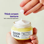 HOLIKA HOLIKA Good Cera Super Ceramide Cream | Soothing Facial Cream & Skin Moisturizer | Ceramide Cream Korean Moisturizer for Face | Deeply Nourishing Face Cream for Dry Skin 2.02 fl oz