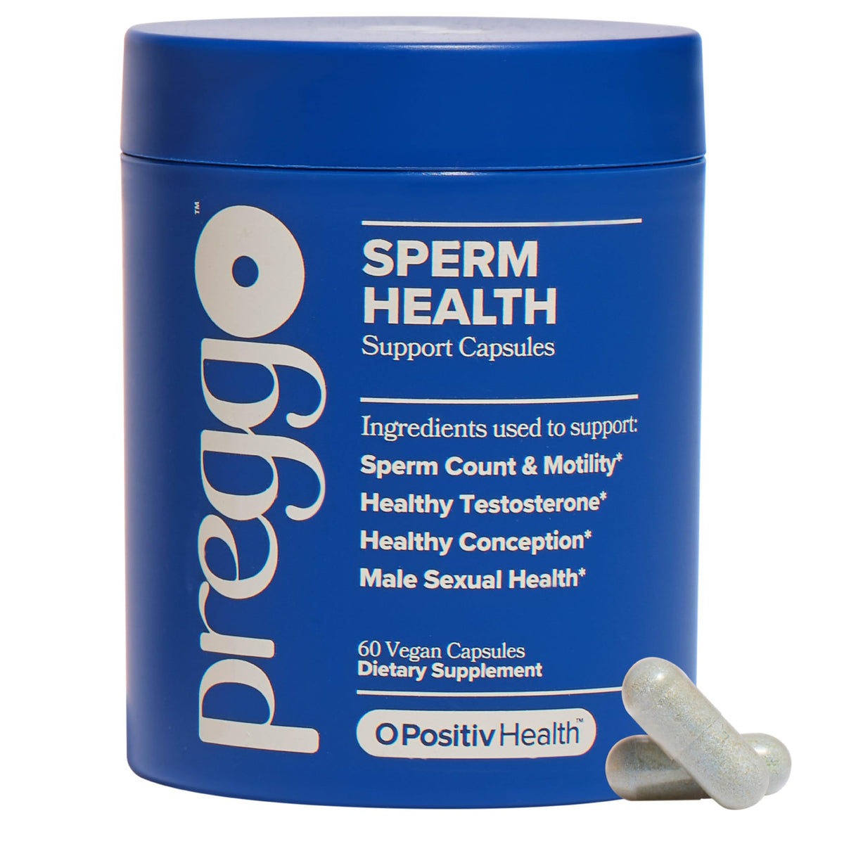 PREGGO Sperm Health Support for Improved Sperm Count – 30-Day Supply