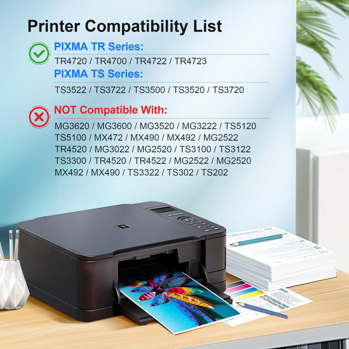 275XL 276XL Replacement for Cannon 275 and 276 Ink Cartridges for Canon 275 and 276 Ink Cartridges Works with Canon PIXMA TR4720 TS3522 TR4700 TS3722 TS3500 TR4722 TS3720 TS3520 (Black Color Combo)