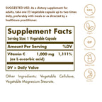 Solgar Vitamin C 1000 mg, 100 Vegetable Capsules Supplement | Antioxidant & Immune Support, Overall Health, Healthy Skin & Joints, Non-GMO, Vegan, Gluten Free, Kosher - 100 Servings