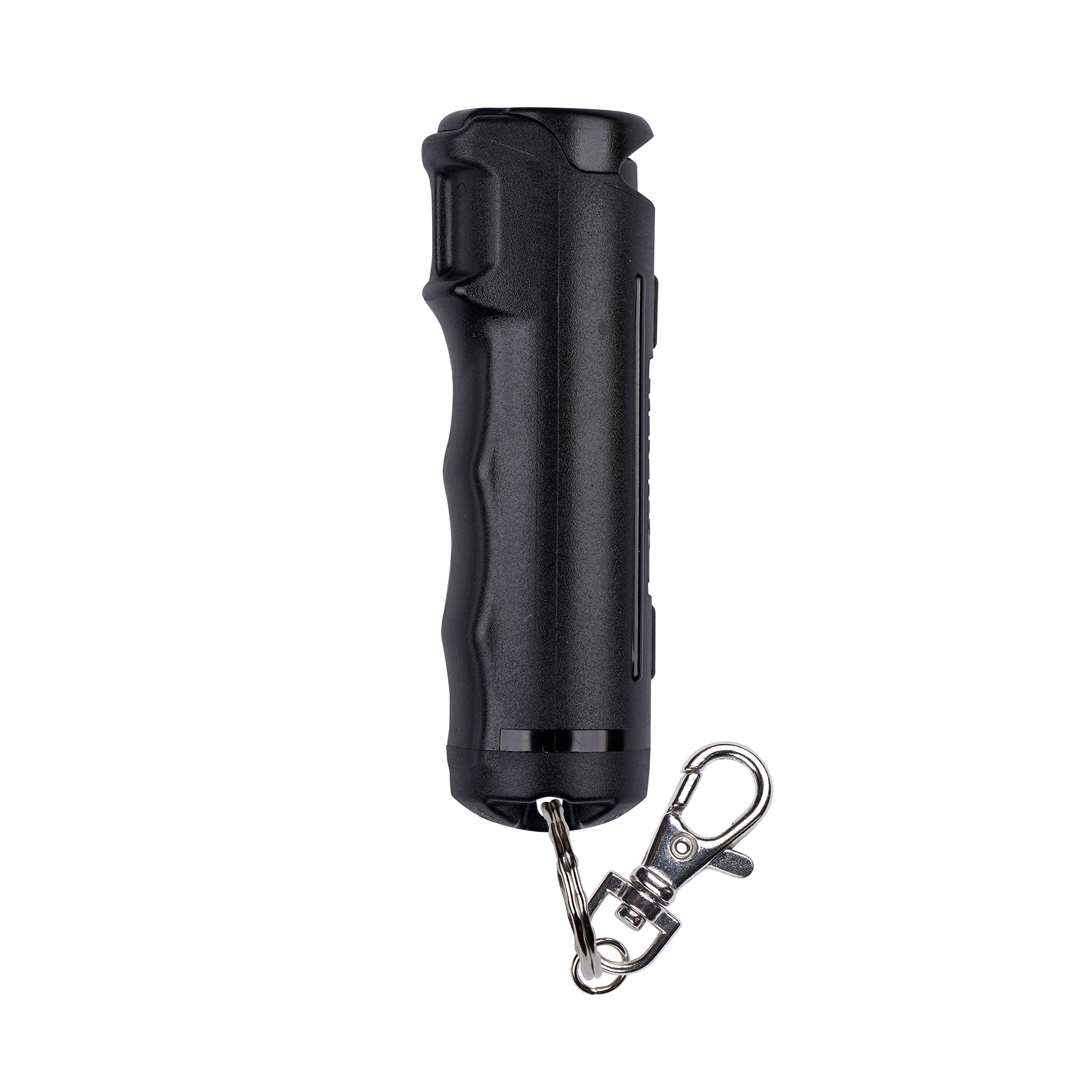 Buy now Sabre Pepper Gel - Fast Flip Top, Snap-Clip Keychain, Easy to Use & Carry, Maximum Police Strength OC Spray with UV Dye for Self Defense, 10 Second Spray Time, Finger Grip for Faster Aim, 0.54 fl oz Black at indiglob india