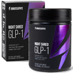 Night Shred Night Time Fat Burner & Natural Sleep Support, 30 Servings | Ashwagandha, 5-HTP, CLA & Melatonin; Appetite suppressant; Supports sleep & fat burning; 60 vegetarian capsules