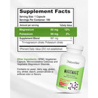 MagicMag C by NaturalSlim Magnesium Citrate, 100 Capsules | Magnesium Citrate Capsules, for Muscle Relaxation, Sleep Quality, Nerve Function and Electrolyte Support