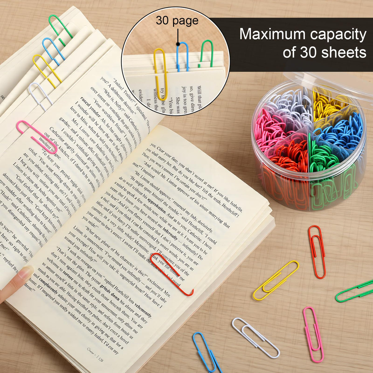 320 Pcs Large Paper Clips, 2 Inch Jumbo Paper Clips, Colorful Coated Paperclips, Heavy Metal Paperclips Office for Teacher Supplies School Supplies