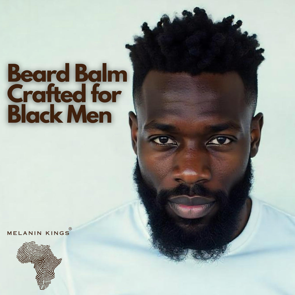 Melanin Kings Beard Balm for Black Men | 3 oz | Ancient African Ingredients | Specialized formula for black men s Kenyan Sandalwood Scent