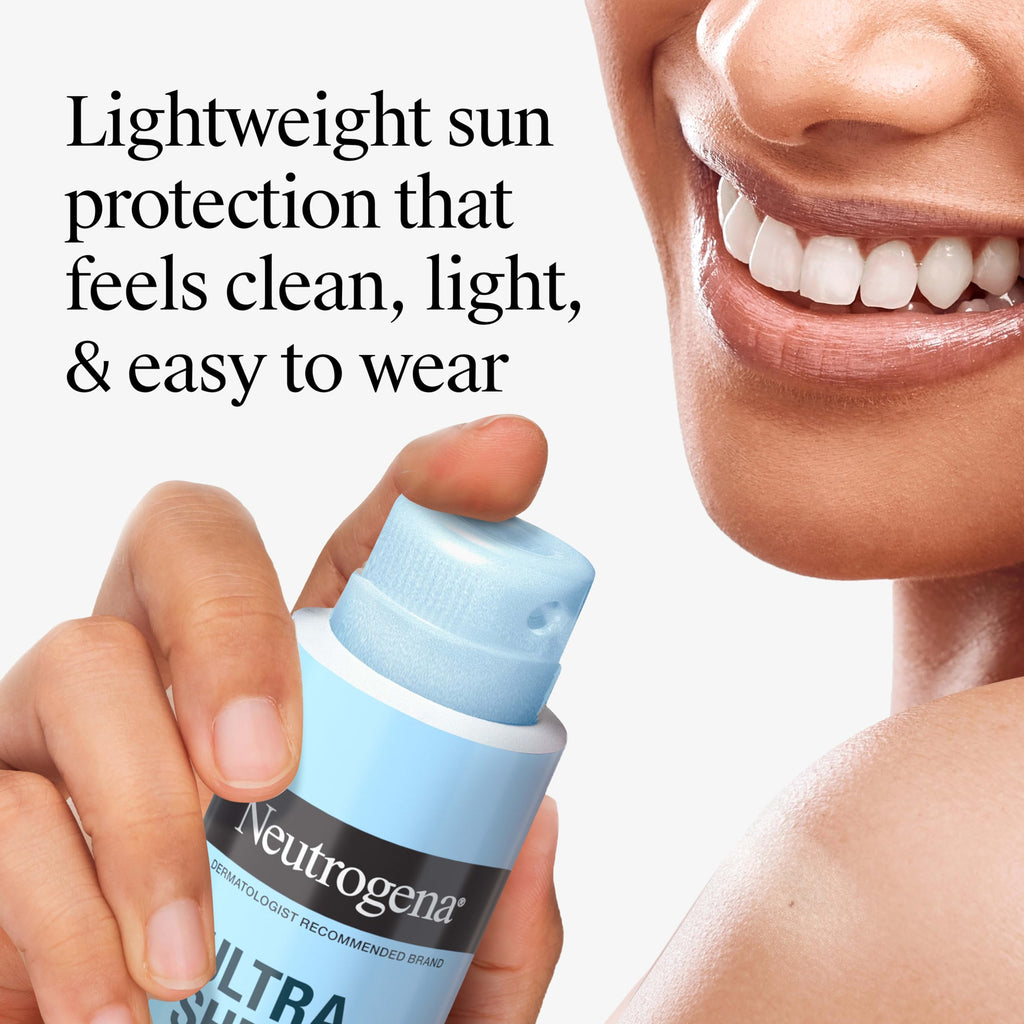 Neutrogena Ultra Sheer Dry Touch Sunscreen Spray, SPF 70, 3 x 5 oz | Broad Spectrum UVA/UVB Protection, Lightweight Spray, Water-Resistant up to 80 Minutes, PABA-, & Oxybenzone-Free