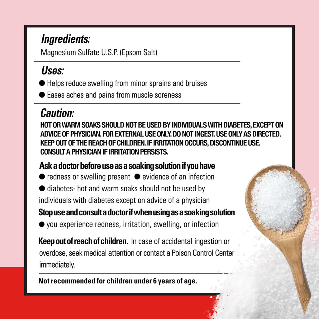 Dr Teal's Pure Epsom Salt Multipurpose Solution, Fragrance Free, Bulk Size - 19 lbs