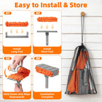Ceiling Fan Cleaner Duster with 6 Ft/77'' Extension Pole, Multi-Functional
