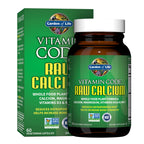 Garden of Life Raw Calcium Supplement for Women and Men - Vitamin Code Made from Whole Foods with Magnesium, K2, Vitamin D3 and Vitamin C plus Probiotics for Digestion, 120 Capsules