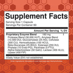 MARYRUTH'S Gluten Digestive Enzymes, Proprietary Enzyme Blend, 60 Count