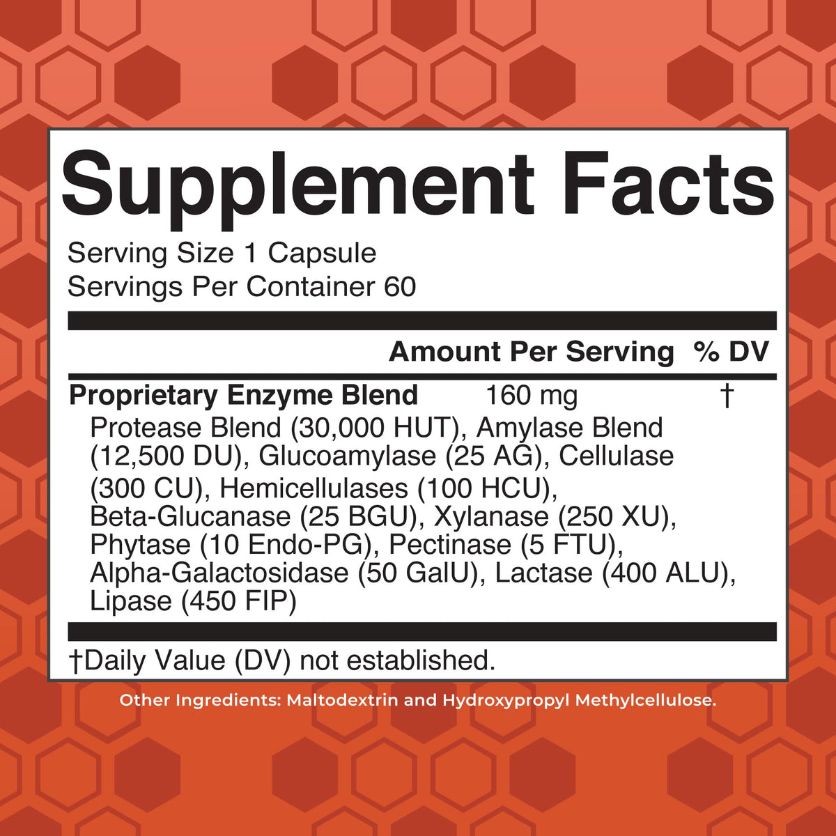 MARYRUTH'S Gluten Digestive Enzymes, Proprietary Enzyme Blend, 60 Count