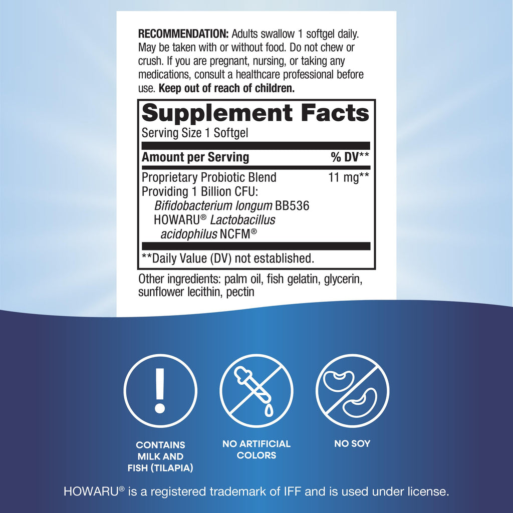 Buy now Probiotic Pearls Acidophilus Once Daily Probiotic Supplement, 1 Billion Live Cultures, Survives Stomach Acid, No Refrigeration, 90 Softgels (Packaging May Vary) at indiglob india