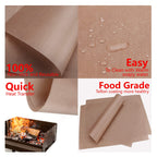 3 Pack Teflon Sheet For Heat Press, 12" x 16" Transfer Paper for T Shirts