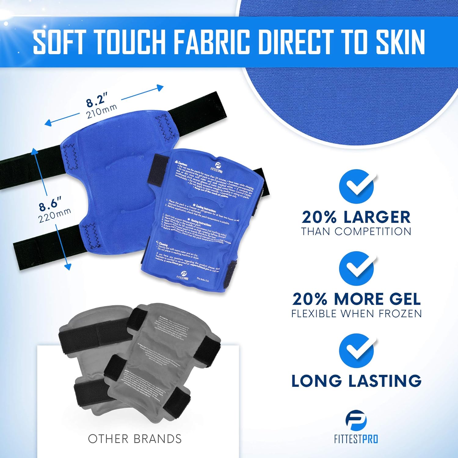 Buy now Shin Splint Ice Packs, HSA and FSA Eligible Reusable Hot and Cold Therapy Wrap | Leg or Calf Pain Relief | Advanced Soft Gel Technology | Freezable and Microwavable | Running Injuries & Recovery at indiglob india