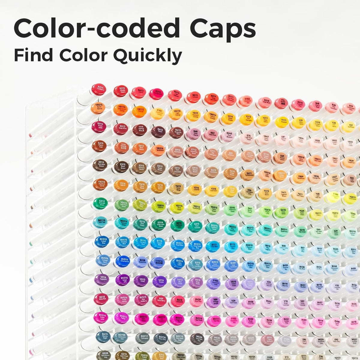 Ohuhu Alcohol Markers 200 Colors Chisel& Fine for Adult Coloring Refillable
