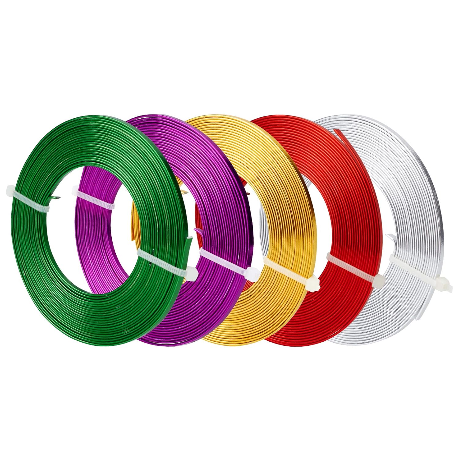 Buy now BENECREAT 5mm Wide Aluminum Craft Wire - 18 Gauge, 32 Feet (Copper Color) - Flat Jewelry Wire for Bezel Making, Sculpting, Armature, DIY Earrings & Rings 3mm 5 Mixed Color at indiglob india