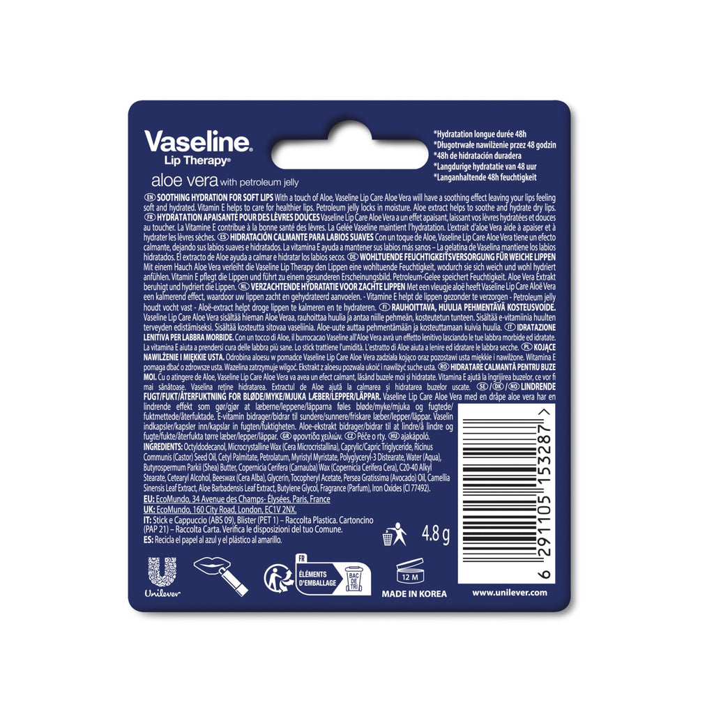 Buy now Vaseline Aloe Fresh Lip Therapy Stick- .16 oz at indiglob india
