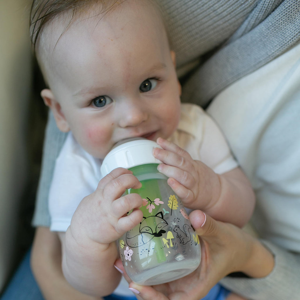 Dr. Brown's Anti-Colic Options+ Wide-Neck Baby Bottles, Forest, 2-Pack