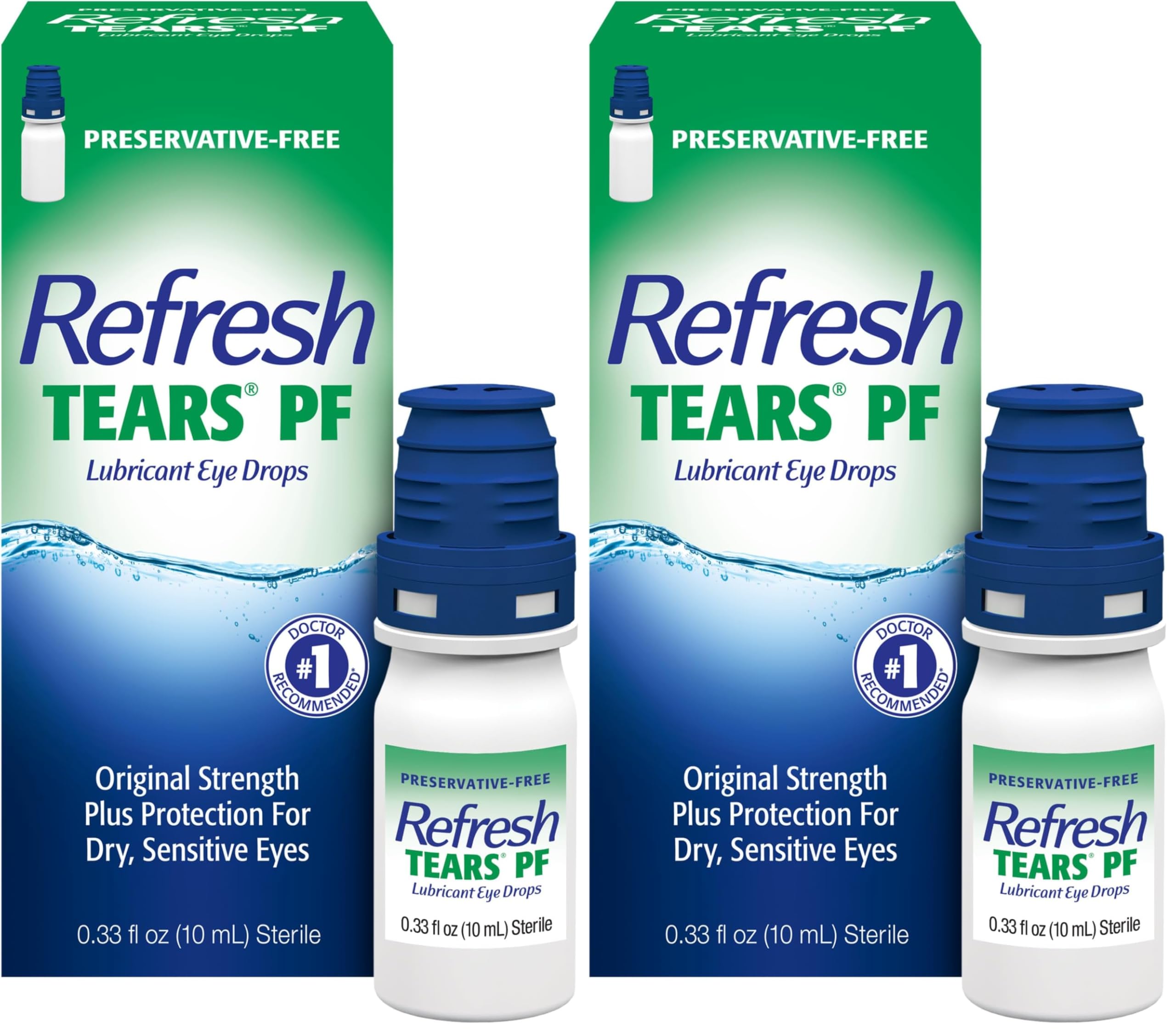 Buy now Refresh Tears PF Preservative-Free Artificial Tears Lubricant Eye Drops, 0.33 fl oz (10 mL) Refresh Tears Preservative Free 1 Count (Pack of 2) at indiglob india