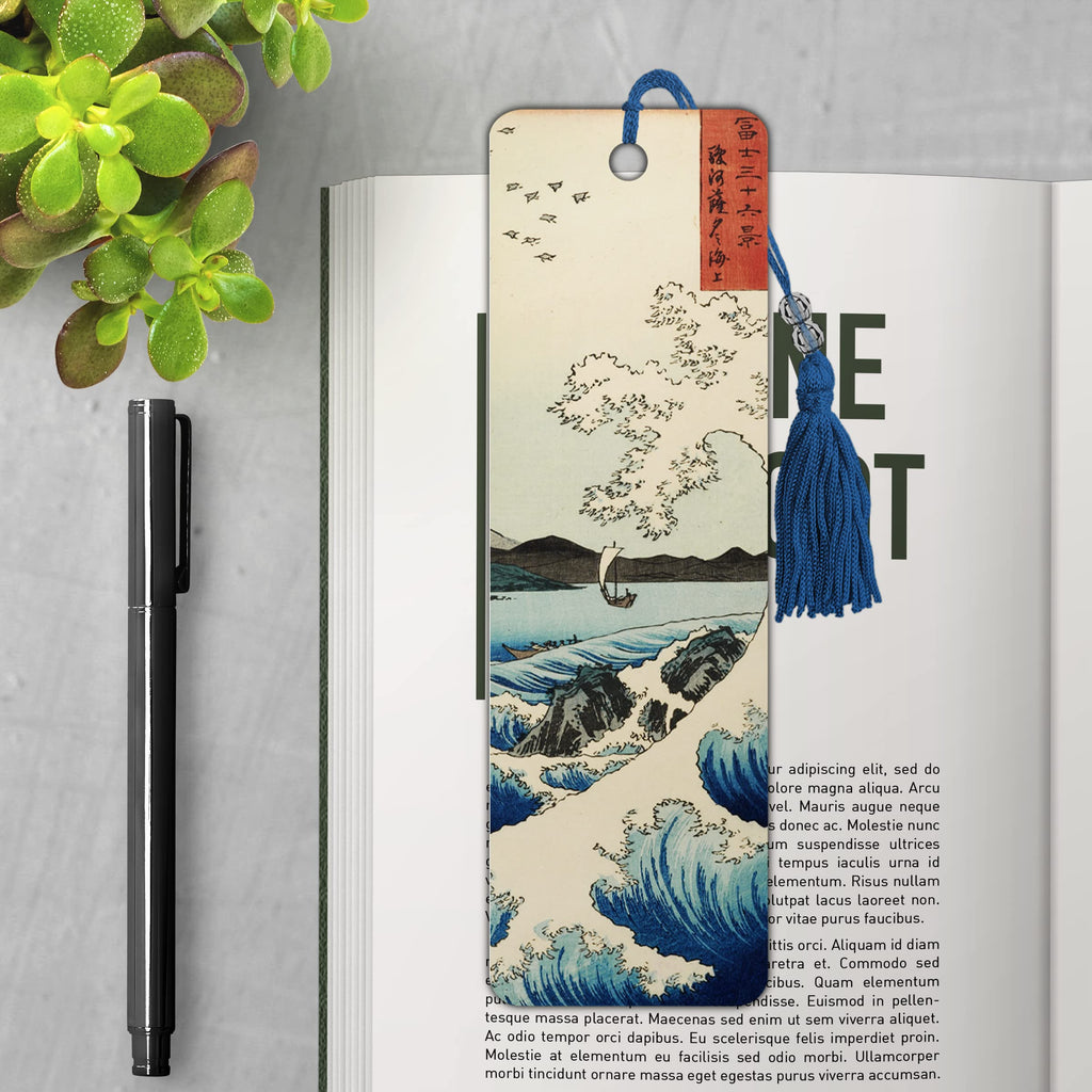Hiroshige - The Sea at Satta Premier Bookmark Stationery