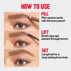 Buy now Revlon ColorStay Brow Fantasy, All In One Eyebrow Powder Pencil with Shaping Clear Gel, Gel Infused with Panthenol, Smudge-proof, 16HR Visibly Full Brows, 004 Dark Brown at indiglob india