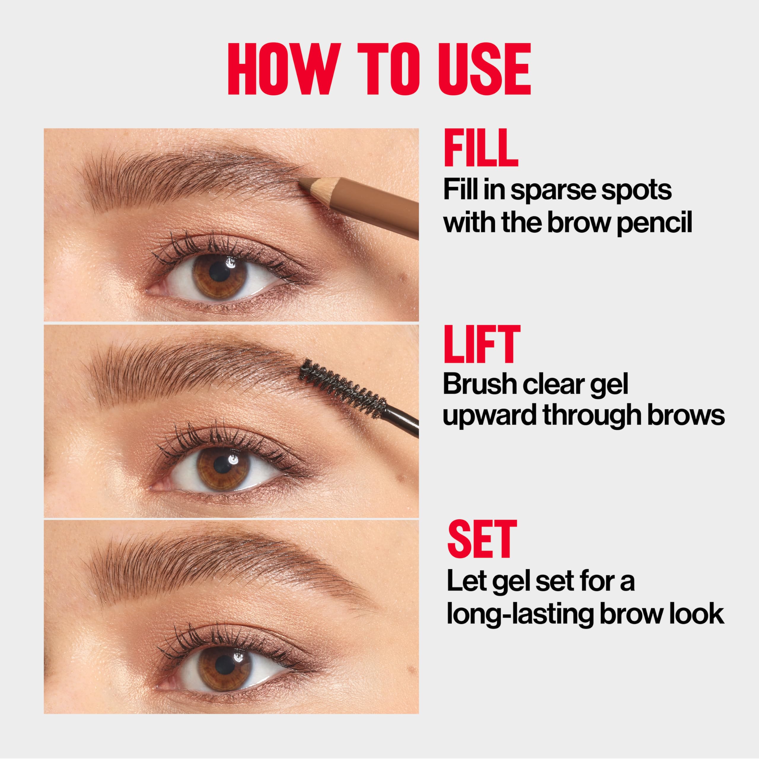 Buy now Revlon ColorStay Brow Fantasy, All In One Eyebrow Powder Pencil with Shaping Clear Gel, Gel Infused with Panthenol, Smudge-proof, 16HR Visibly Full Brows, 004 Dark Brown at indiglob india