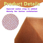 Buy now African Net Long Bathing Sponge,Net Exfoliating Back Scrubber for Body,Exfoliating Back Towel,Pack of 1 (Brown) at indiglob india