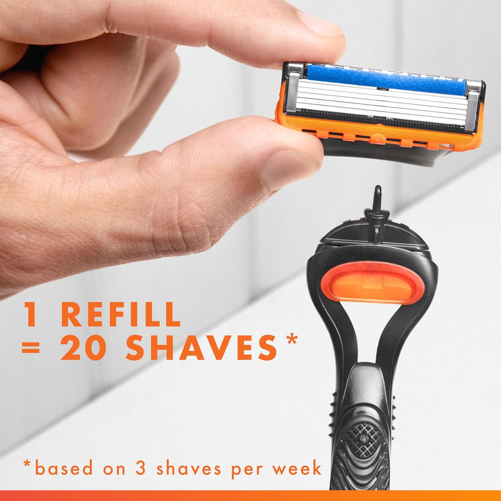 Buy now Gillette Fusion5 Men's Razor Blade Refills, 10 Count + Fusion5 ProGlide Razor Blade Refills - 2 Count at indiglob india