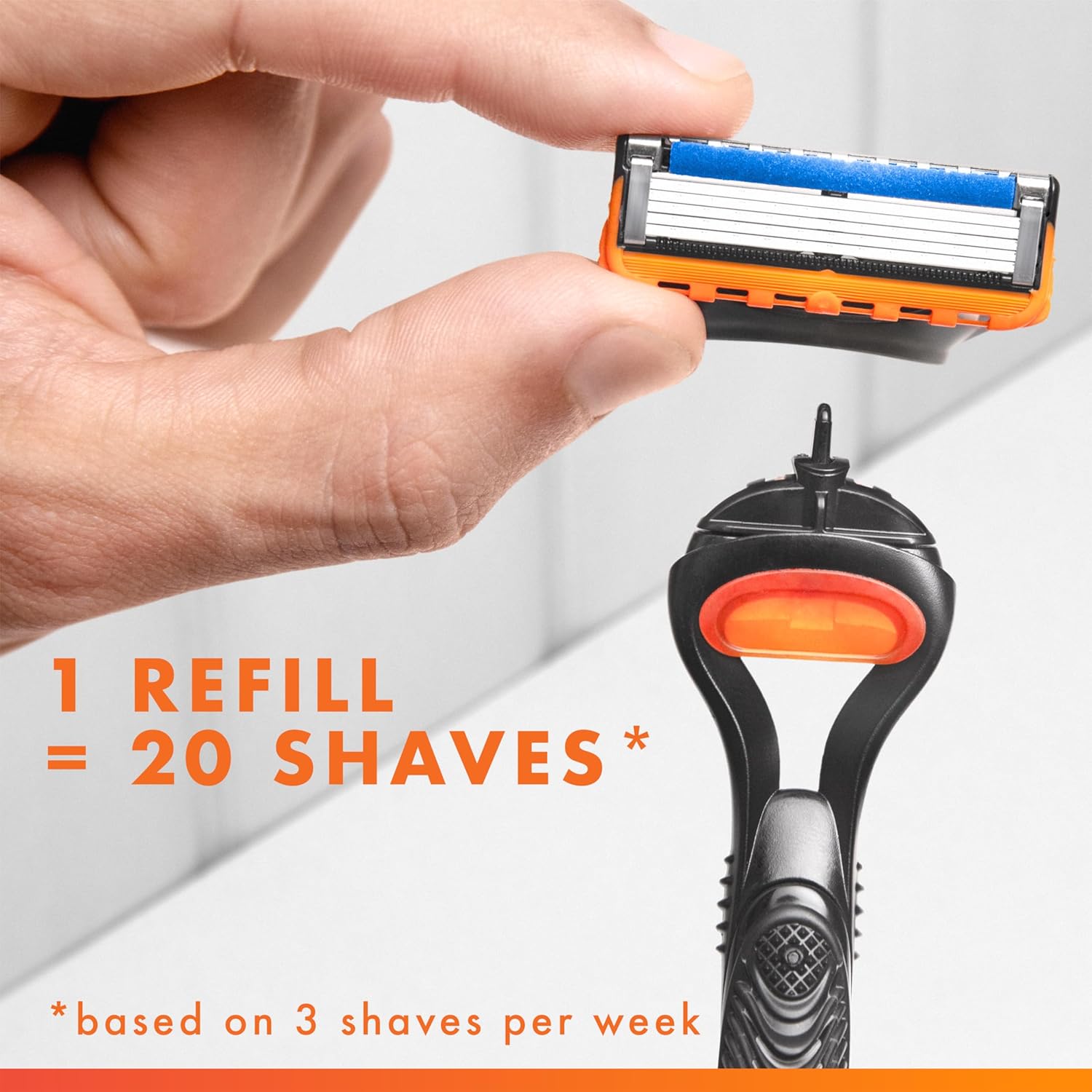 Buy now Gillette Fusion5 Men's Razor Blade Refills, 10 Count + Fusion5 ProGlide Razor Blade Refills - 2 Count at indiglob india
